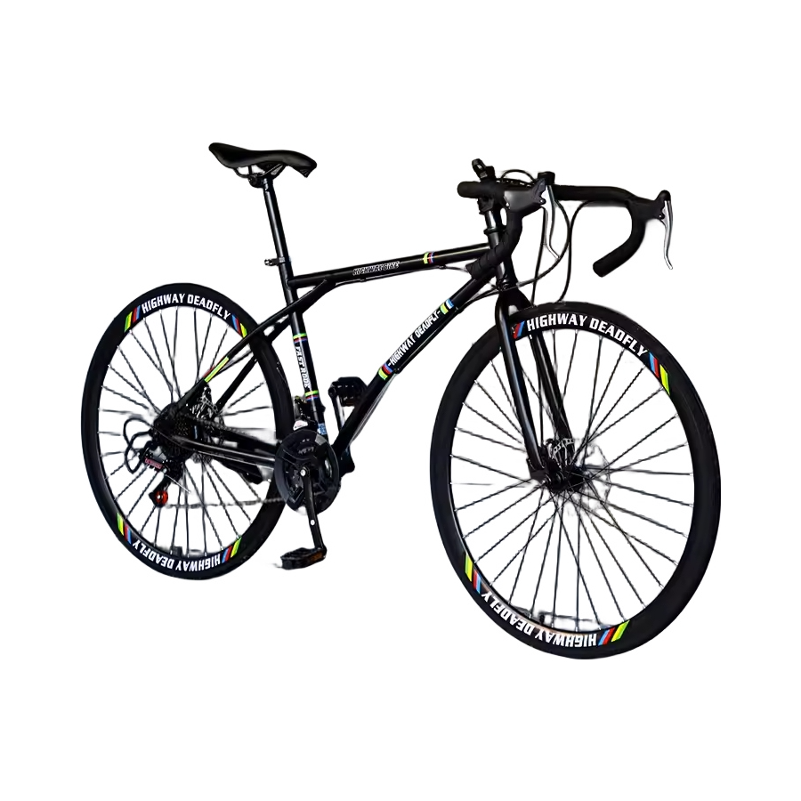 推荐商品：ICOLOUR 高碳钢 变速 轻量 竞速 破风 双碟刹 公路车