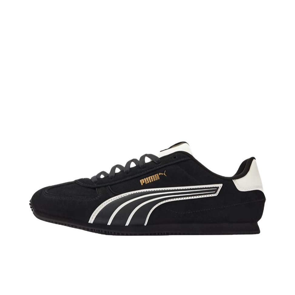 推荐商品：Puma/彪马 STTRACK 运动休闲鞋 复古透气防滑耐磨薄底 黑色/暖白色