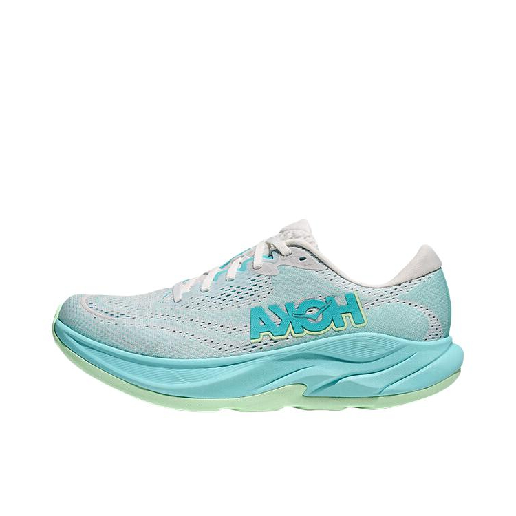 推荐商品：HOKA ONE ONE Rincon 4 林康4 公路 减震透气 防滑耐磨 跑鞋 女款/霜白色/火花蓝 
