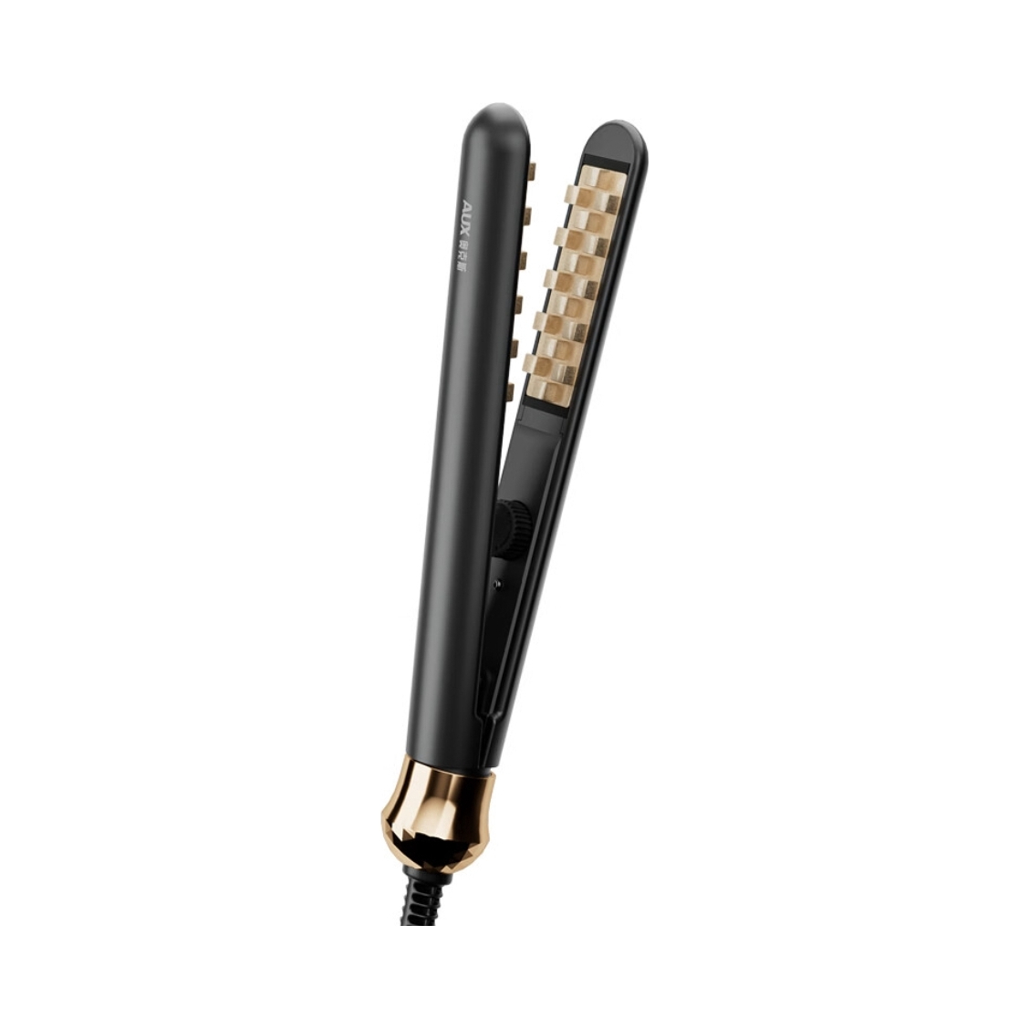 推荐商品：AUX/奥克斯 HS-107 卷发棒 蓬松发根 玉米烫 不伤发 直卷两用 垫发根 负离子 短发 小功率 高颅顶 烫发 玉米须 弧形