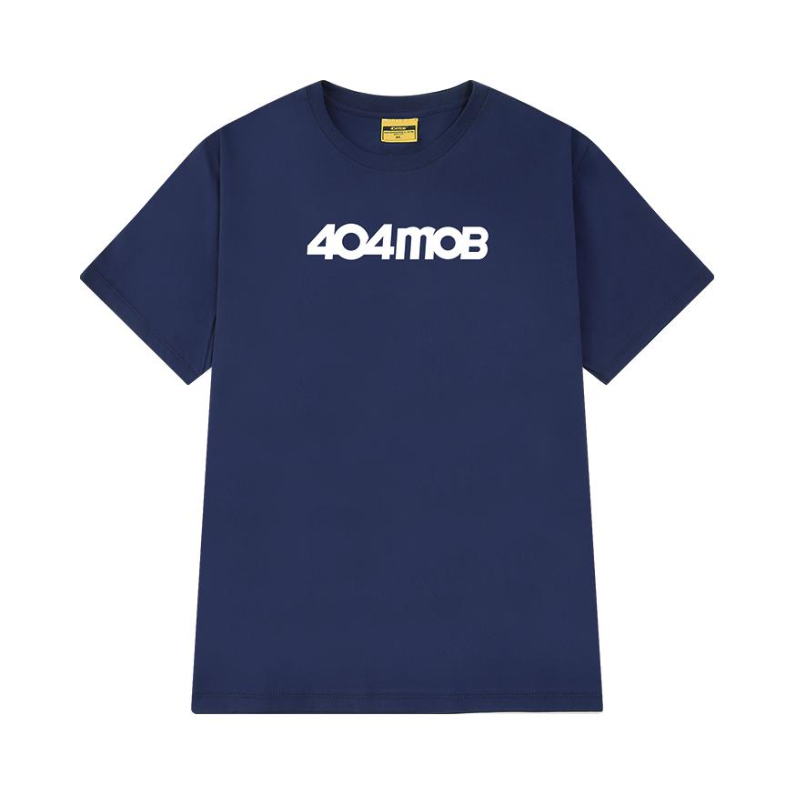 404MOB 字母logo印花纯棉圆领短袖T恤 男女同款 TTDX00310CJ