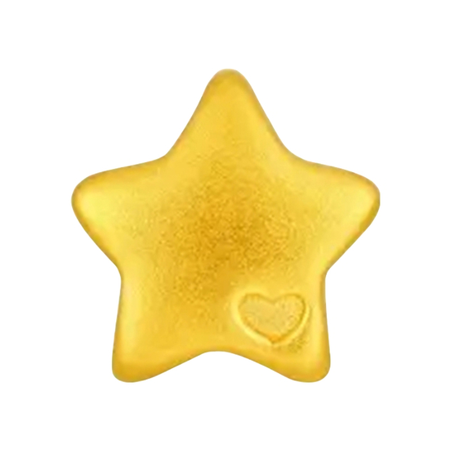 推荐商品：CHOW KING SANG/周金生 爱心星星相思豆攒钱小巧足金投资贵金属 ZJS5083TZJ