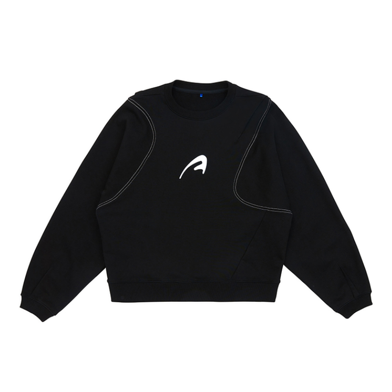 推荐商品：ADER ERROR SS23 圆领印花长袖卫衣 男女同款 BMADSSSW0101BL 黑