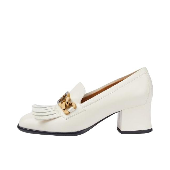 Gucci 古驰 zumi系列皮革中跟乐福鞋 ‎575832