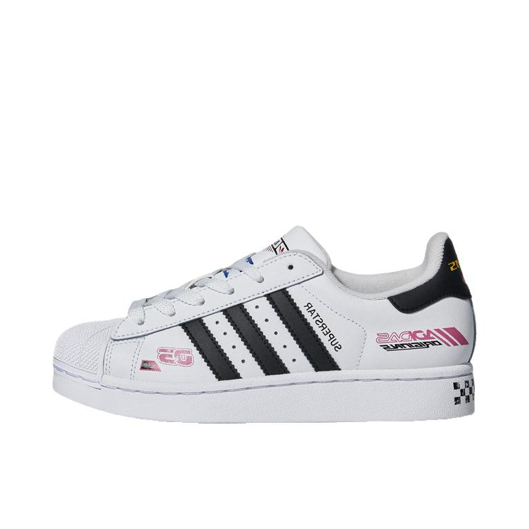 推荐商品：adidas Originals Superstar 2 板鞋 复古防滑耐磨贝壳头贴合圆头支撑 大童/白色/正黑色