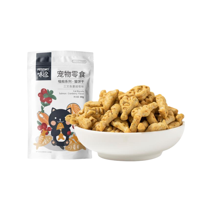 推荐商品：PETSTWO/派途 猫痴系列饼干猫猫零食磨牙洁齿