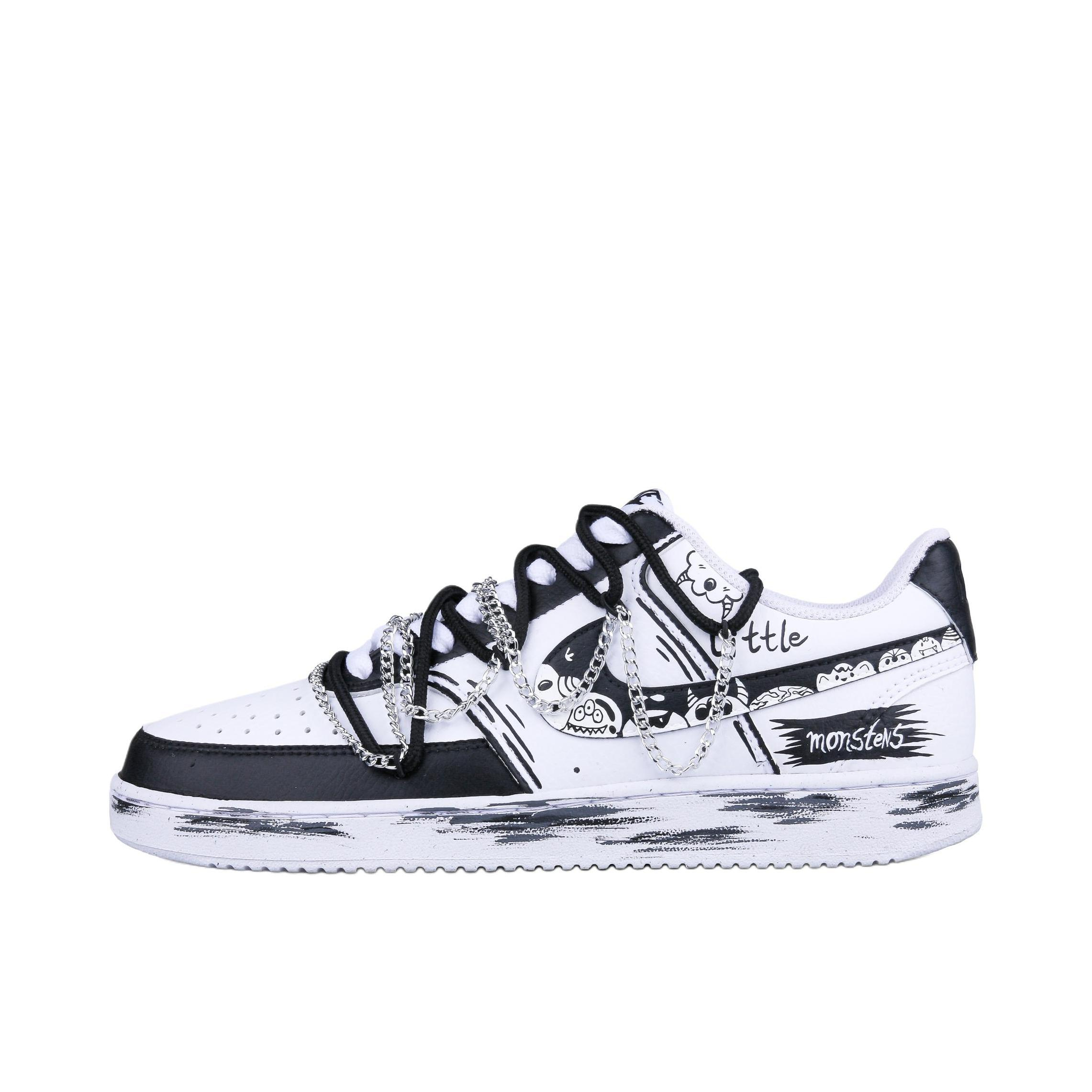 推荐商品：【定制球鞋】 Nike Court Vision 1 板鞋 防水美式简约防滑减震复古 小怪兽
