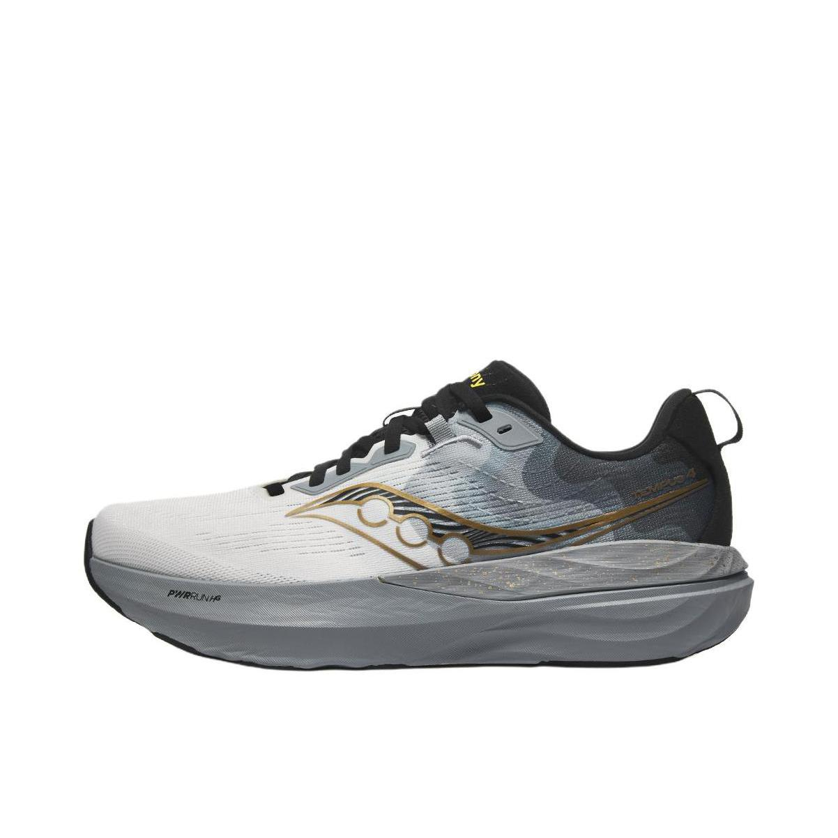 推荐商品：Saucony/索康尼 TEMPUS 坦途4 跑鞋 舒适透气防滑 白色/灰色