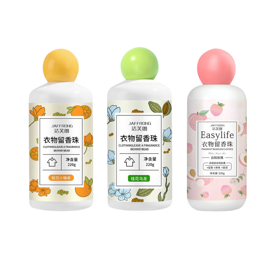 推荐商品：JAFFRONG/洁芙朗 衣物留香珠 多香型组合装 瓶装