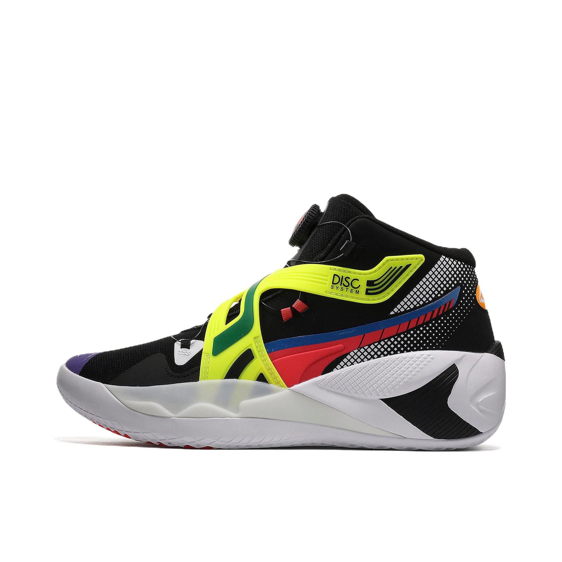 推荐商品：Puma/彪马 Disc Reverse 防滑耐磨 减震轻便 网布透气 实战 合成革 篮球鞋 黑色/明黄/红色