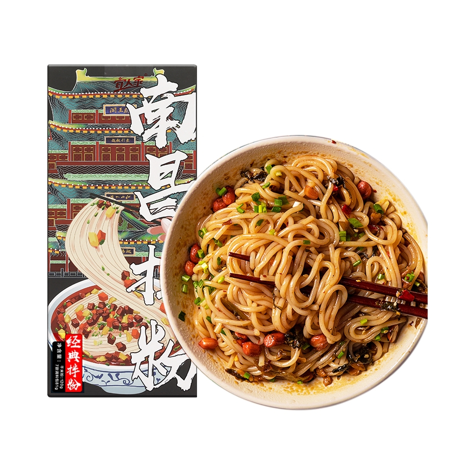 推荐商品：宜人家 南昌拌粉 201g 盒装 夜宵充饥