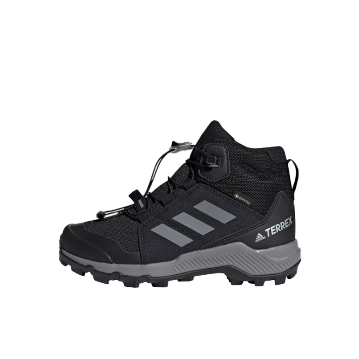 推荐商品：adidas Terrex GTX 防滑耐磨 舒适轻便 童鞋 小童/黑色/灰色