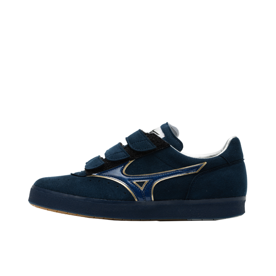 推荐商品：Mizuno/美津浓 referee 休闲缓震 防滑耐磨 低帮 训练鞋 蓝色