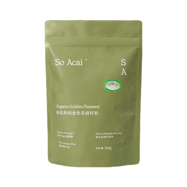 推荐商品：SO ACai 亚麻籽粉 250g 袋装 黄金亚麻籽粉