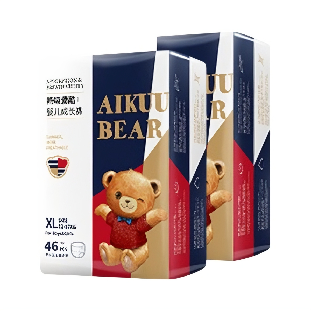 推荐商品：爱酷熊 干爽畅吸半包拉拉裤XL码 尿不湿医护级超薄透气医护级认证全包臀新初生新初生