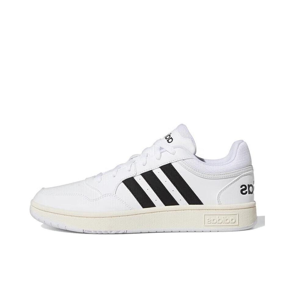 推荐商品：adidas Neo Hoops 3.0 板鞋 防滑耐磨舒适轻便复古百搭时尚 熊猫/乳白色/黑色