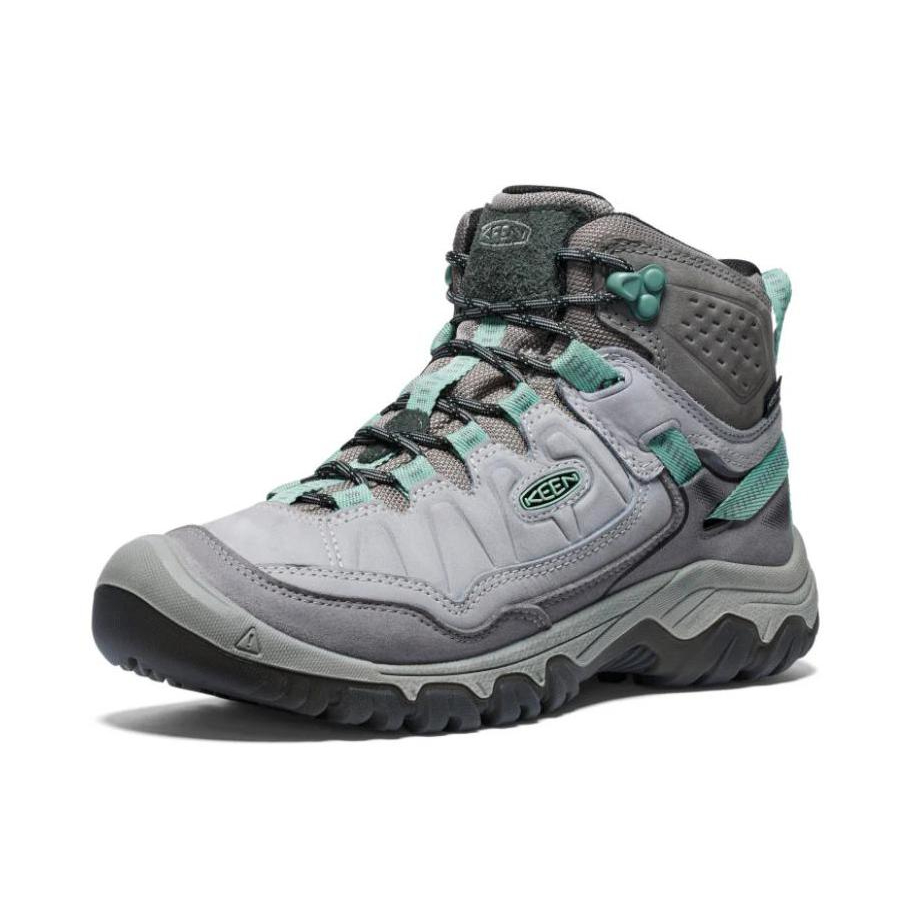 推荐商品：KEEN/科恩 Targhee 4 中帮 减震耐磨 舒适防水 户外鞋 徒步鞋 女款/灰色/绿色