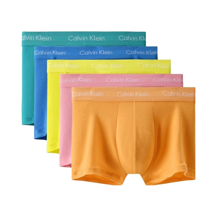 Calvin Klein 经典礼盒平角低腰棉质防夹臀内裤 NB1348