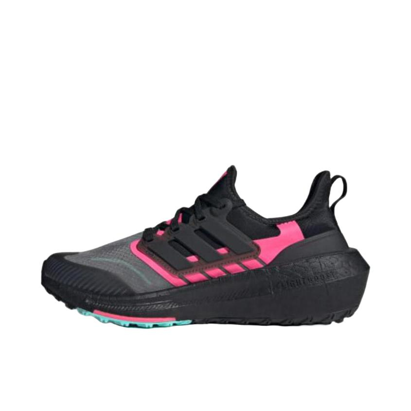 推荐商品：adidas Ultraboost Light 跑鞋 经典UB舒适减震防滑耐磨轻质织物运动随心畅跑抗扭转圆头 女款/黑粉色 