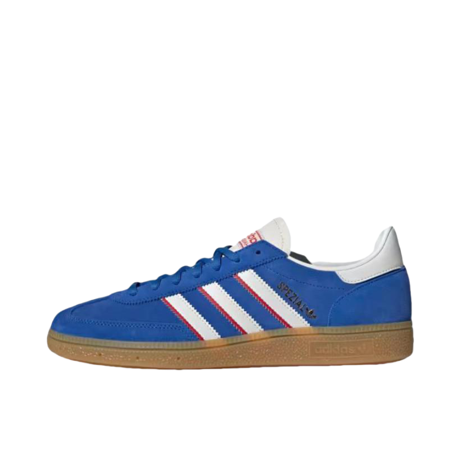 推荐商品：adidas Originals Gazelle Team 防滑耐磨 舒适低帮 橡胶 圆头 百搭 板鞋 蓝色/云白/猩红色 