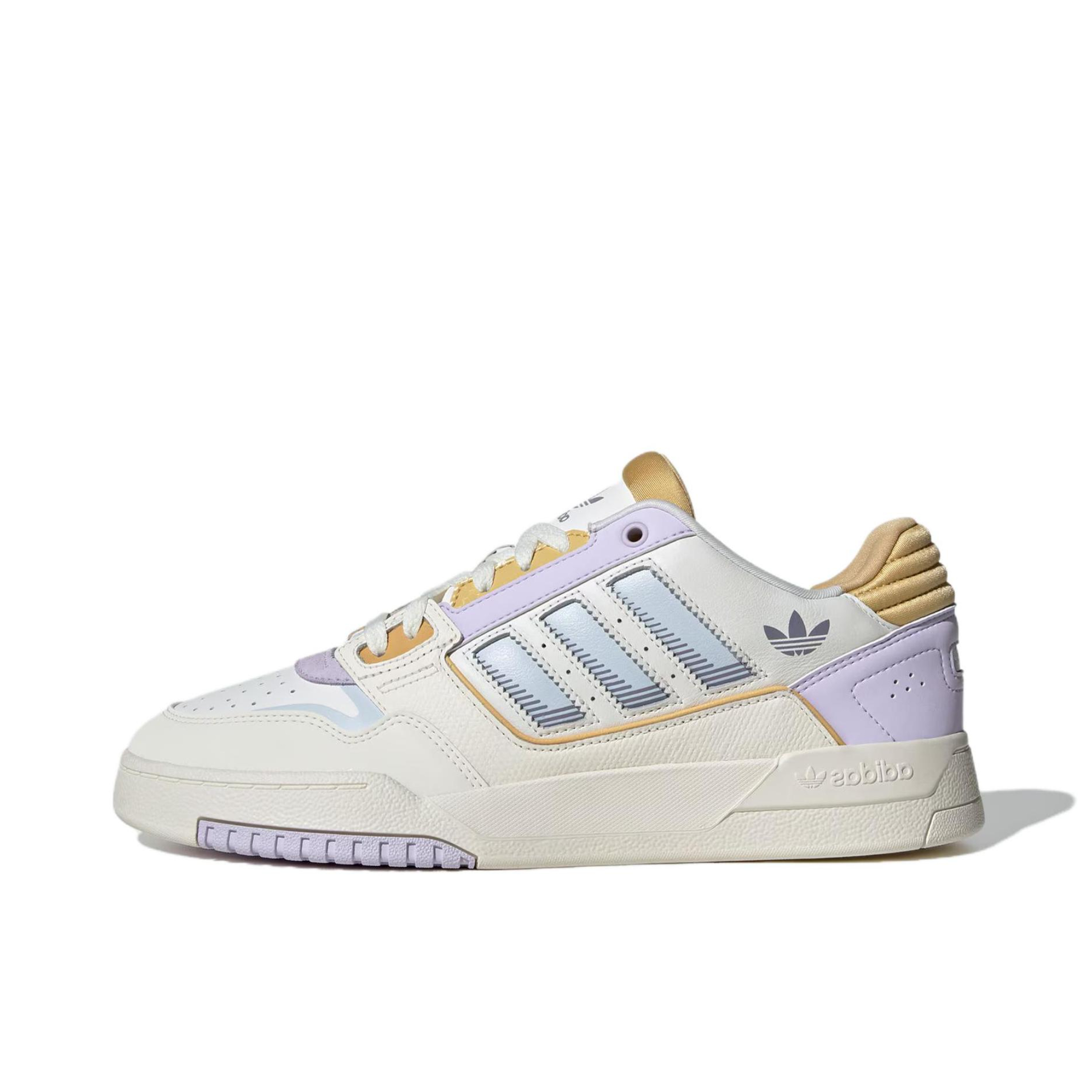 推荐商品：adidas Originals Drop Step 2.0 板鞋 舒适百搭防滑贴合耐磨篮球风流光风 白色/紫色/绿褐色