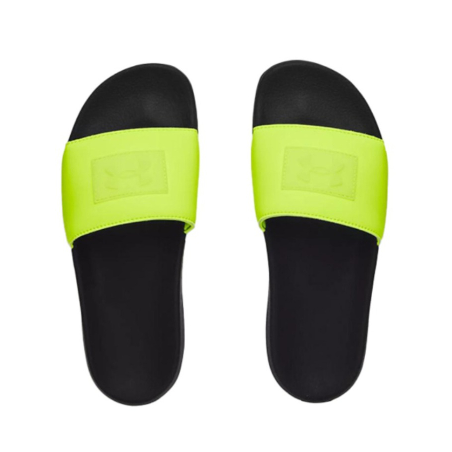 推荐商品：Under Armour/安德玛 core remix neon 拖鞋 黑色/黄色