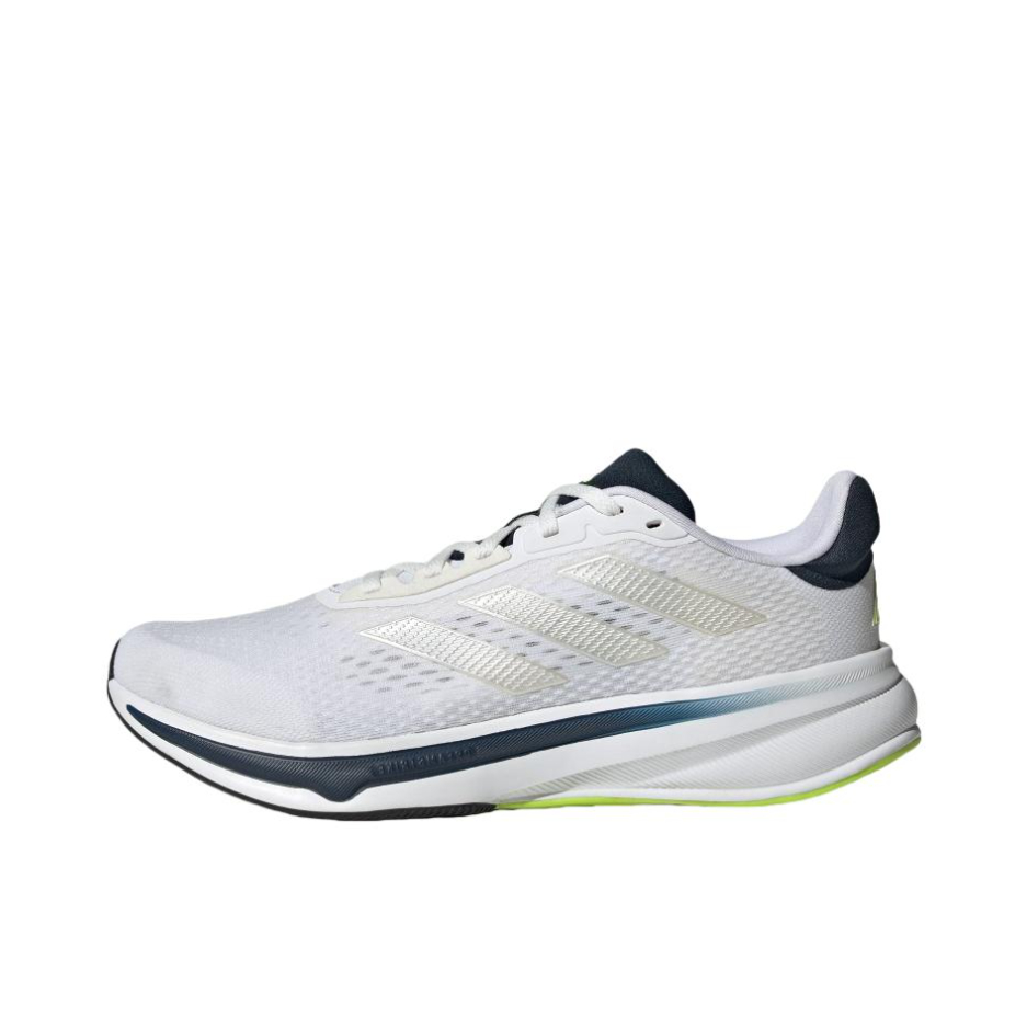 推荐商品：adidas Response Super 跑鞋 防滑耐磨减震透气舒适百搭时尚 白色/白金属/亮柠檬黄