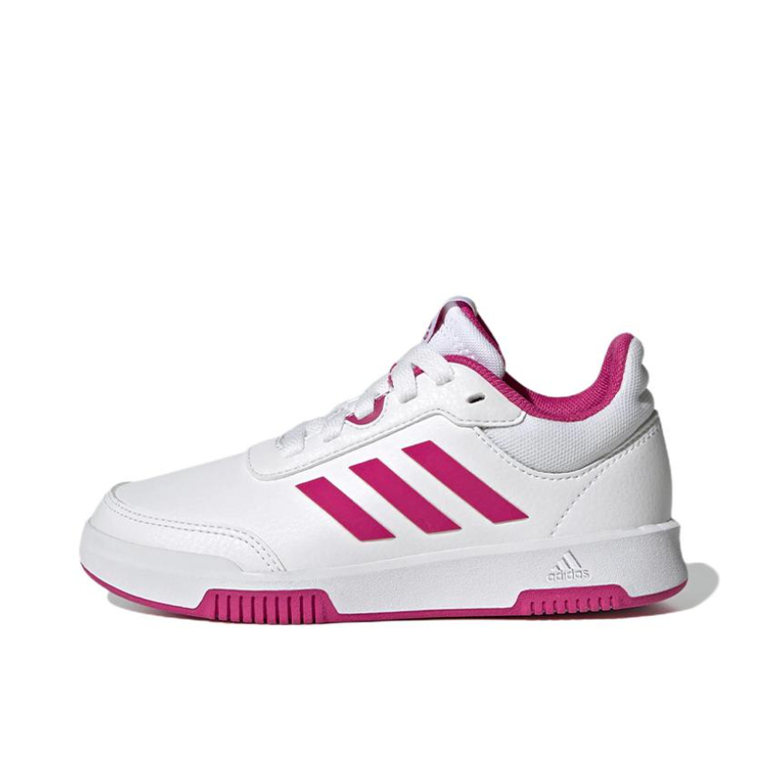 推荐商品：adidas Tensaur Sport 舒适 板鞋 大童/白色/玫红色