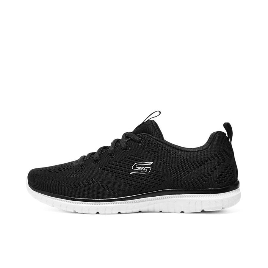 推荐商品：Skechers/斯凯奇 Virtue 缓震耐磨 网面透气 舒适轻便 百搭 运动休闲鞋 104412 黑色/白色