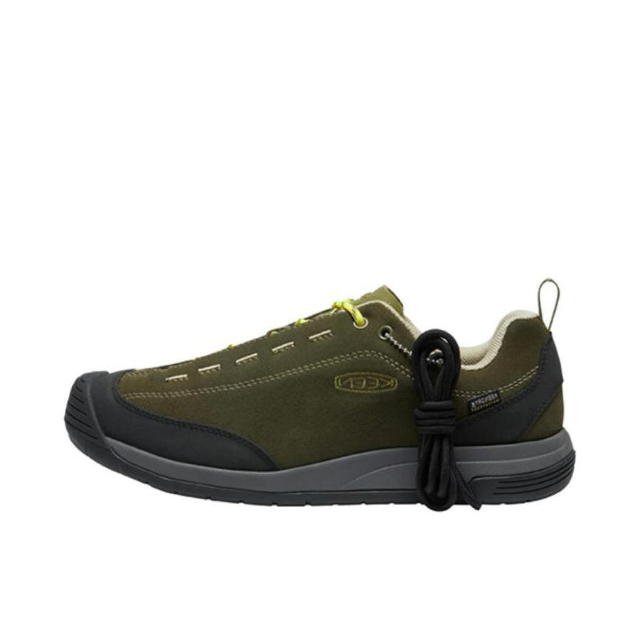 推荐商品：KEEN/科恩 Jasper II WP 休闲 防滑 轻户外 露营 耐磨 防水 户外鞋 徒步鞋 深橄榄/橄榄褐