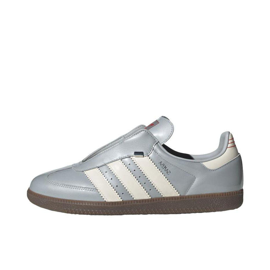 推荐商品：adidas Originals Samba OG T头鞋 板鞋 经典复古舒适百搭耐磨合成革圆头薄底贴合 暗银金属/粉色/白色/浅猩红