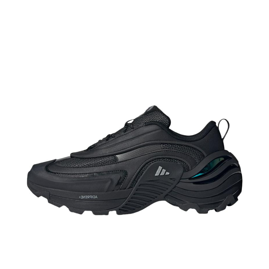推荐商品：adidas Wonder Runner Turbo 跑鞋 防滑耐磨舒适透气低帮百搭时尚训练长跑 黑色/金属银/浅灰色