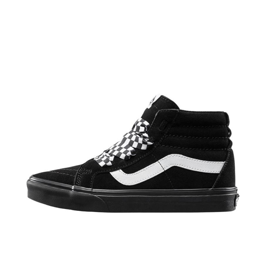 推荐商品：Vans/范斯 SK8-Hi 板鞋 潮流经典拼接复古街头厚底 Black 黑白格子带