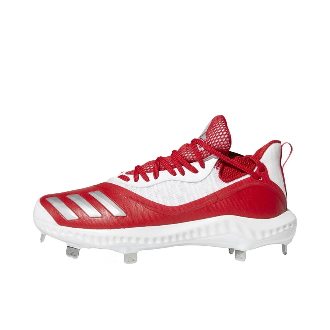 推荐商品：adidas Icon V Bounce 稳定支撑 防滑耐磨 减震包裹性 运动休闲鞋 Cleats/红色/白色