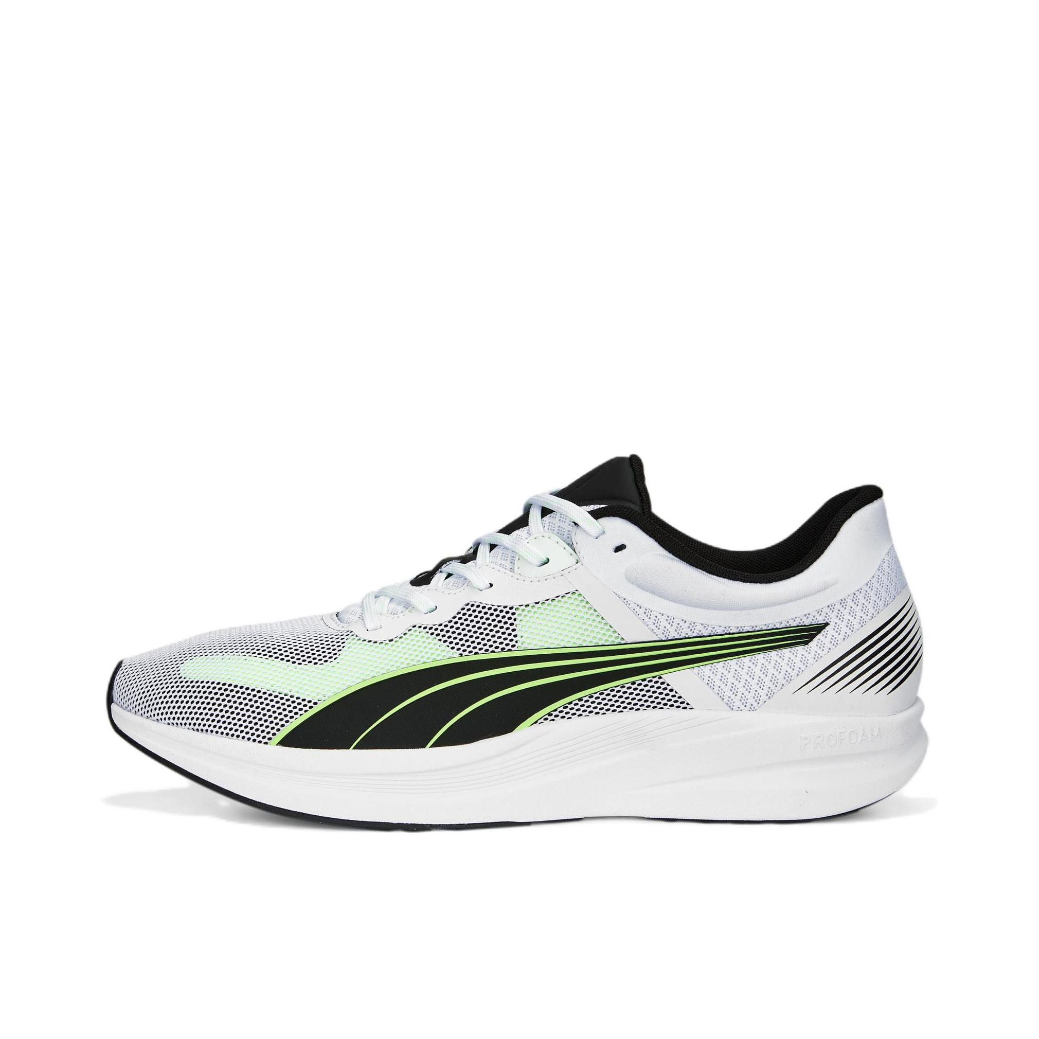 推荐商品：Puma/彪马 Redeem Profoam 缓震耐磨 轻便透气 防滑 织物 跑鞋 白色/黑色/荧光绿