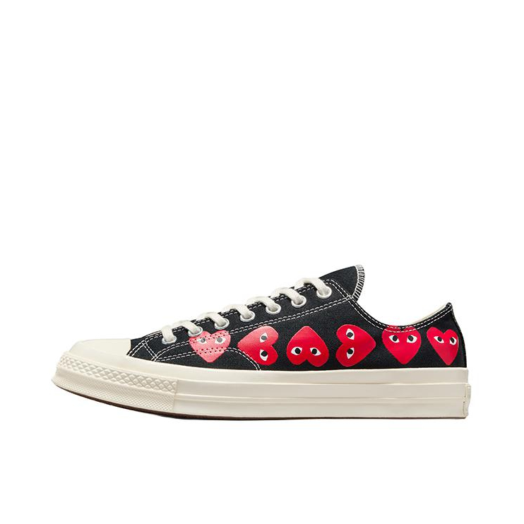 推荐商品：Converse/匡威 Chuck Taylor All Star 帆布鞋 常青款轻便防滑耐磨百搭复古圆头减震贴合高帮  黑色/红色