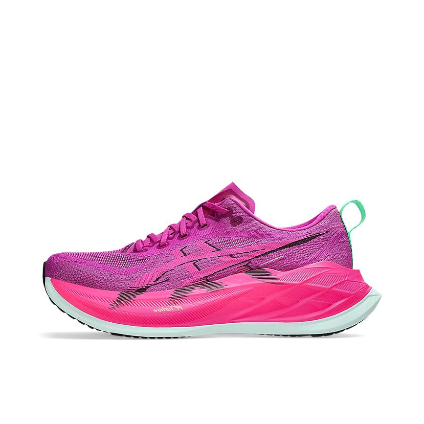 推荐商品：Asics/亚瑟士 Superblast 2 跑鞋 训练缓震回弹防滑耐磨舒适轻便透气轻量速度提升马拉松夜跑 紫色/红色