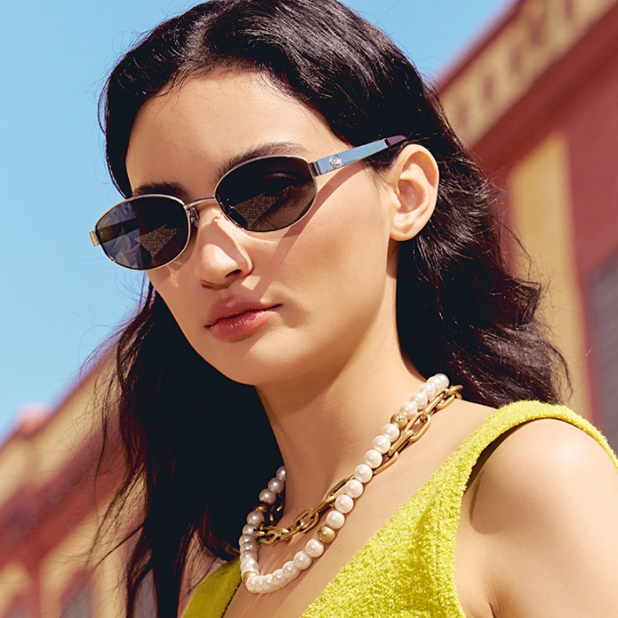 推荐商品：Fakeme 24SS素颜椭圆形轻奢老钱风轻钓系ins风太阳镜 nocap