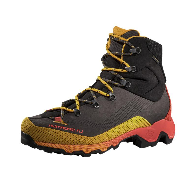 推荐商品：La Sportiva Aequilibrium Trek 防水 高帮 户外鞋 碳灰色/黄色