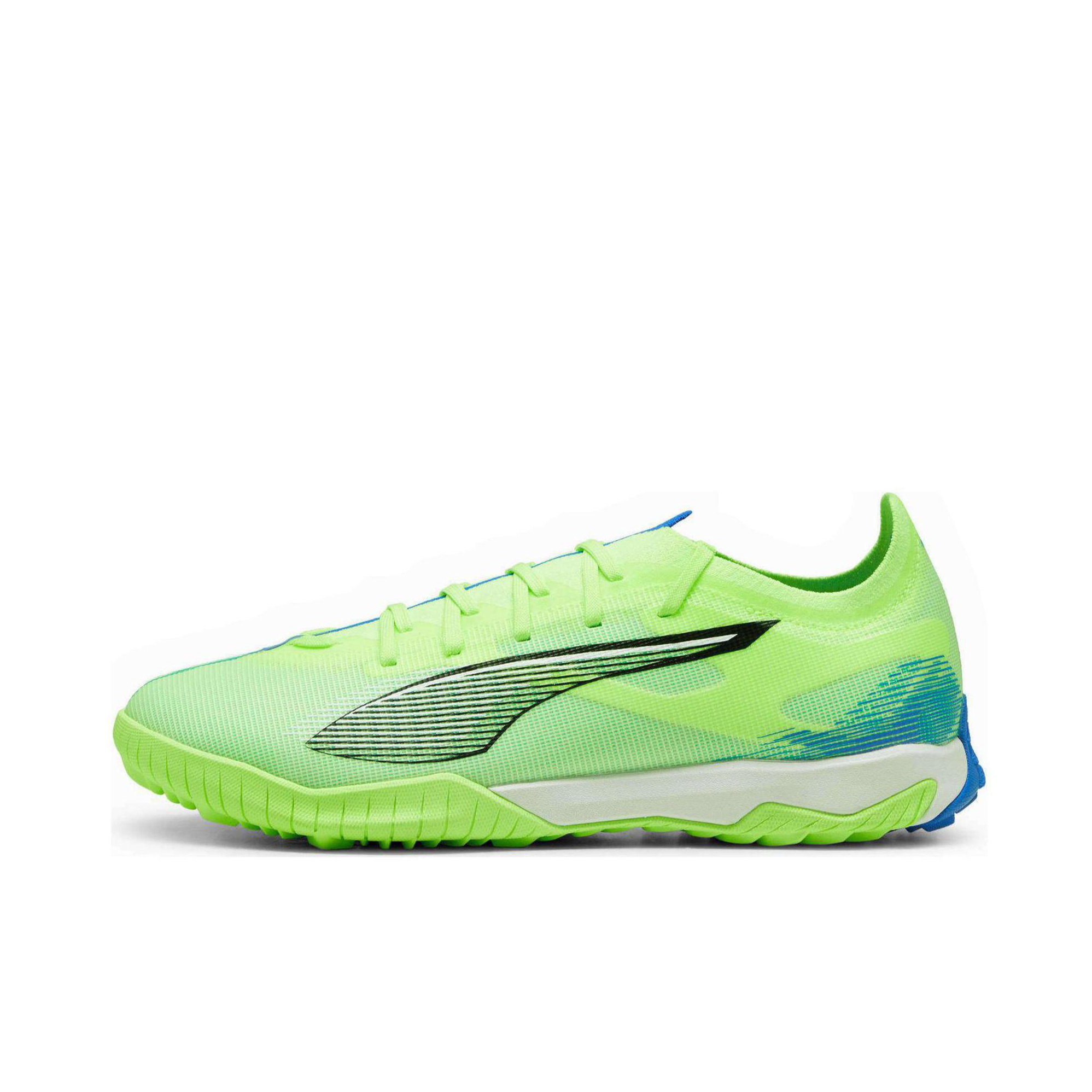 推荐商品：Puma/彪马  Ultra 5 Match TT  舒适轻便 防滑耐磨 人造草地 碎钉 胶质 百搭  足球鞋 钉鞋 青苹绿/白色/蓝色
