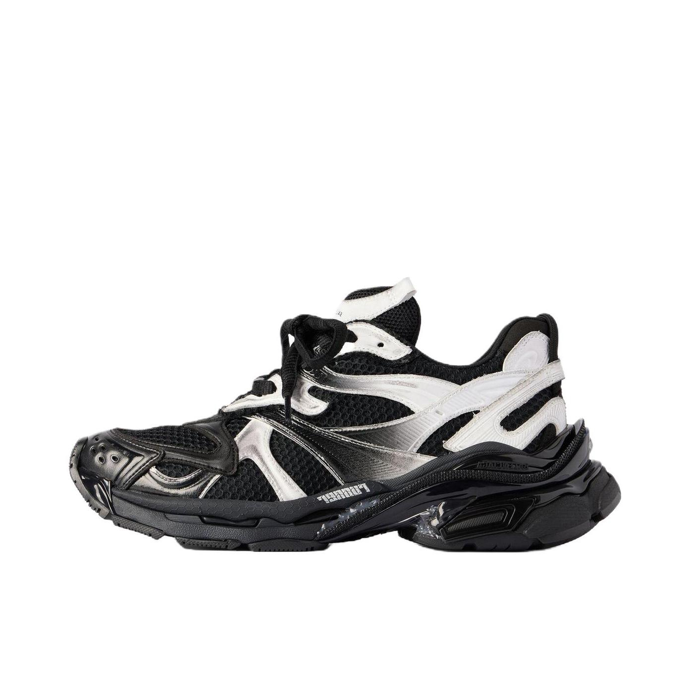 推荐商品：Balenciaga  RUNNER 2.0  皮革 圆头 防滑耐磨 简约时尚  老爹鞋 女款/黑色