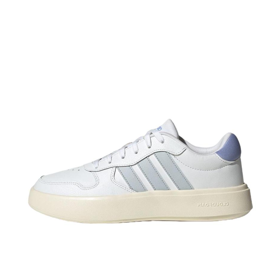 推荐商品：adidas Litecourt T头鞋 板鞋 防滑耐磨舒适透气复古低帮轻运动 女款/白色/浅蓝/荧光蓝
