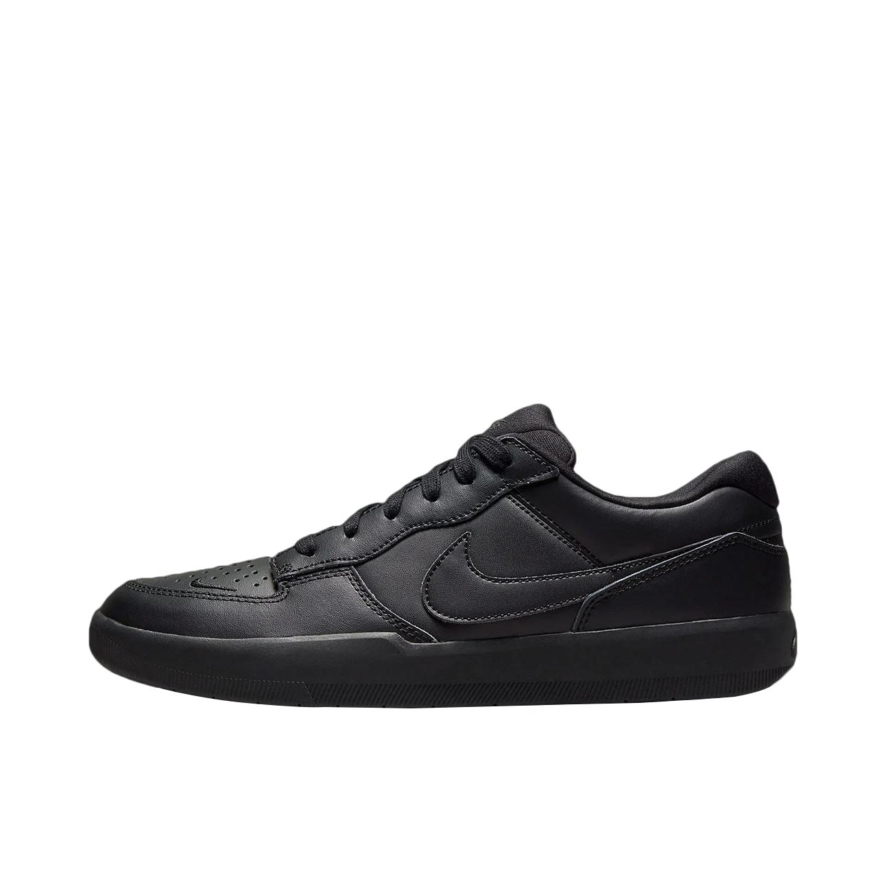推荐商品：Nike SB Force 58 滑板鞋 板鞋 街头胶底防滑耐磨舒适透气百搭复古 纯黑色