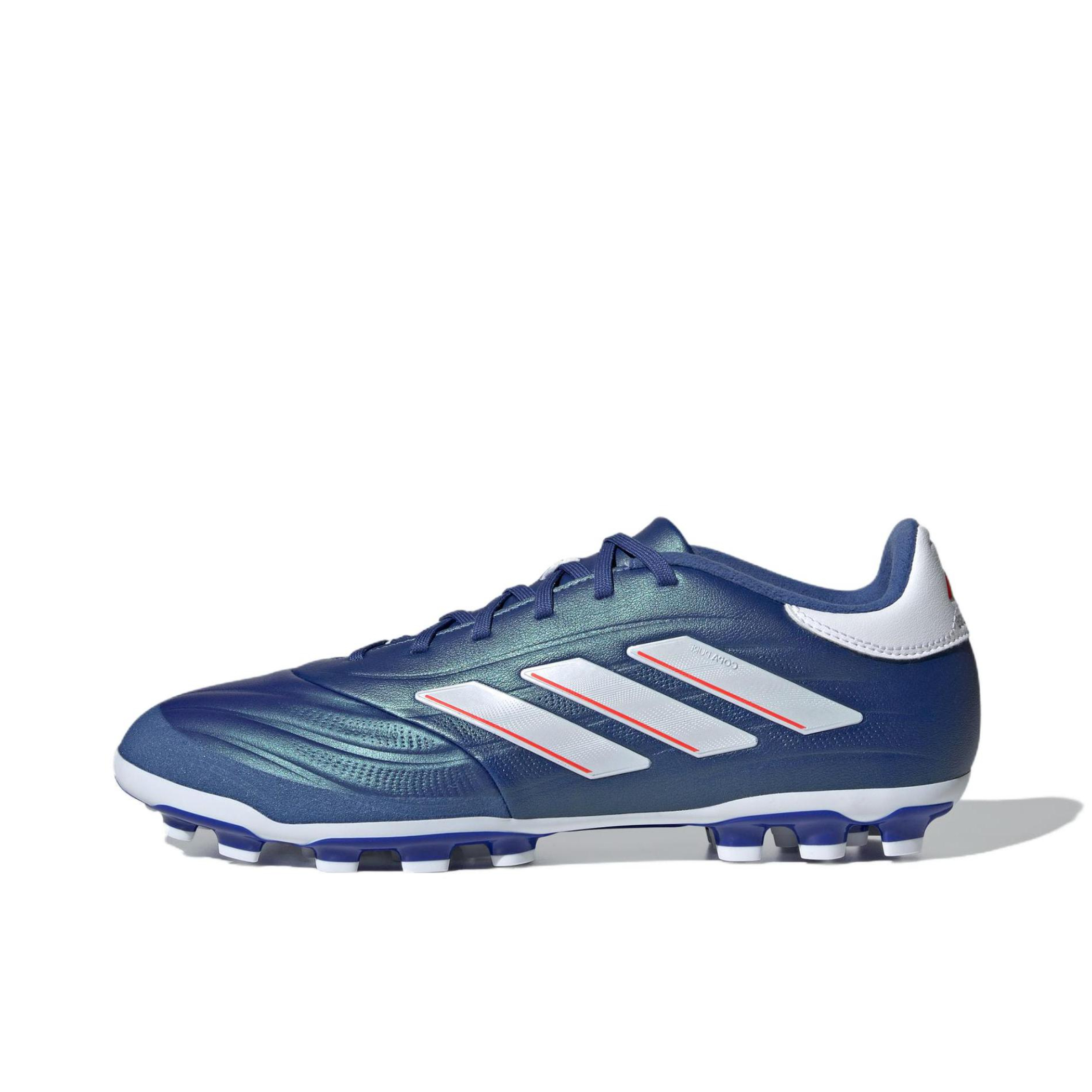 推荐商品：adidas Copa Pure 2 Elite 2G/3G AG 顶级 胶质短钉 人造草地 缓震防滑耐磨 足球鞋 蓝色/白色