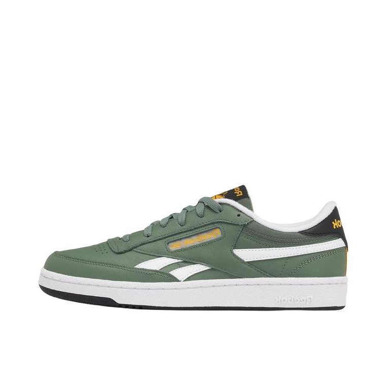 推荐商品：Reebok/锐步 Club C Revenge 合成革 复古简约 透气 防水 德训鞋 板鞋 苍岭绿