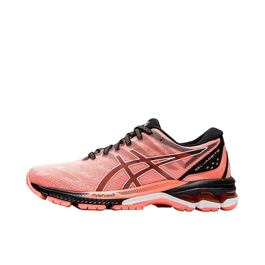 推荐商品：Asics Gel-Jadeite 跑鞋 舒适透气稳定支撑防滑耐磨回弹网布 女款/粉色/黑色/白色