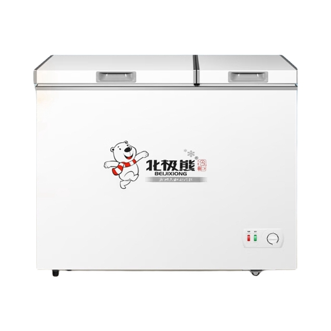 推荐商品：BEIJIXIONG/北极熊 361L 冰柜 家用小型双箱冷柜 大容量 节能省电 断电保护 速冷系统 BCD-361D