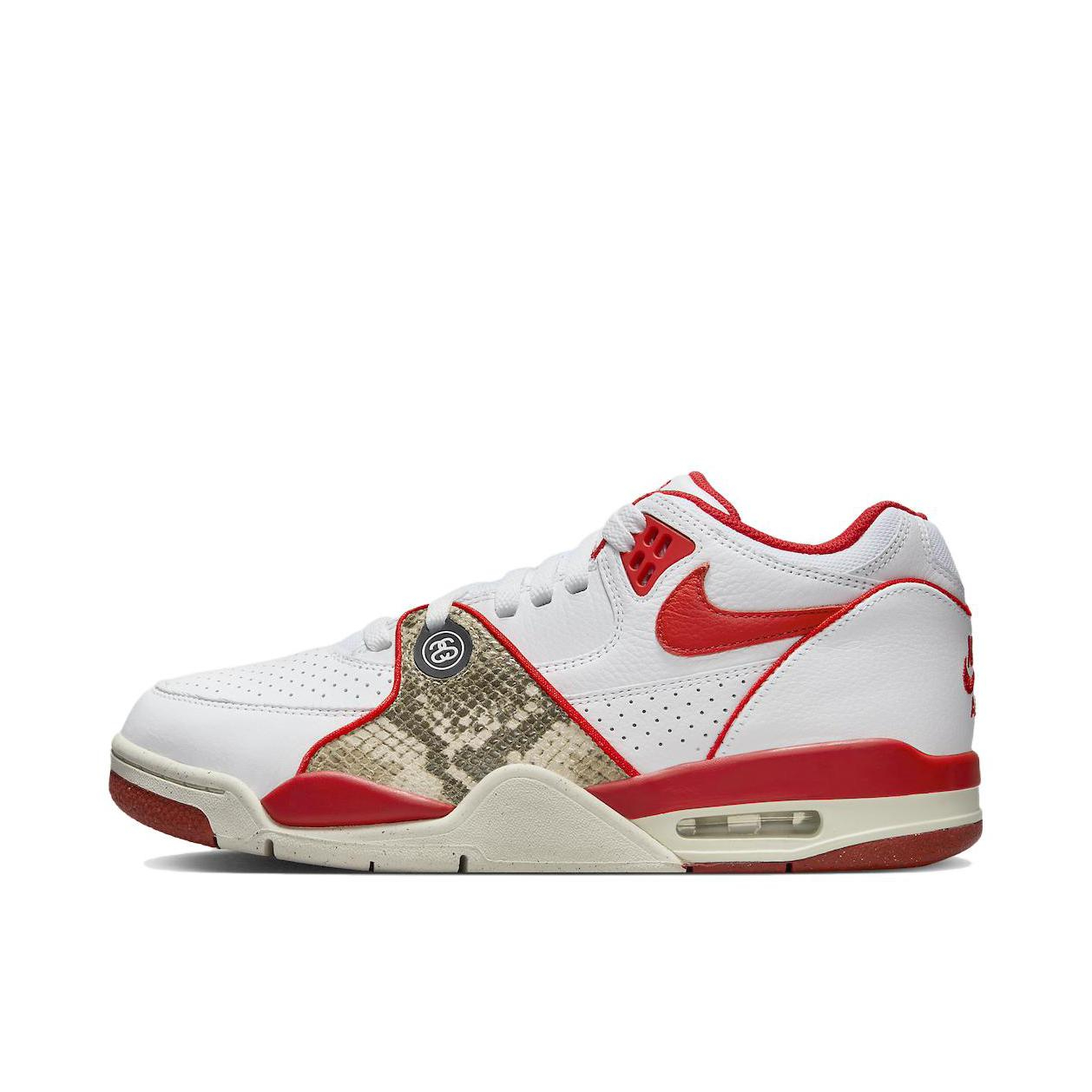 推荐商品：Nike Air Flight 89 篮球鞋 舒适缓震防滑耐磨潮流简约百搭复古轻便 Stussy联名/白色/红色