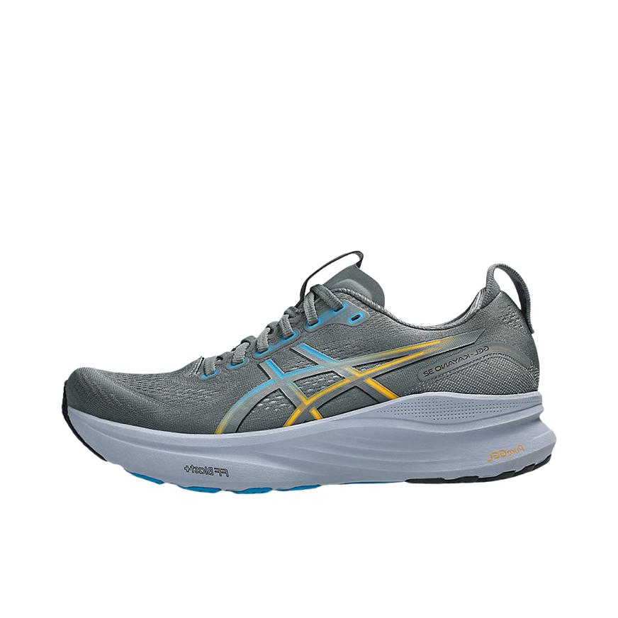 推荐商品：Asics/亚瑟士 GEL-KAYANO 32 跑鞋 防滑耐磨稳定支撑缓震回弹轻量训练圆头体测夜跑短跑 灰色/蓝色