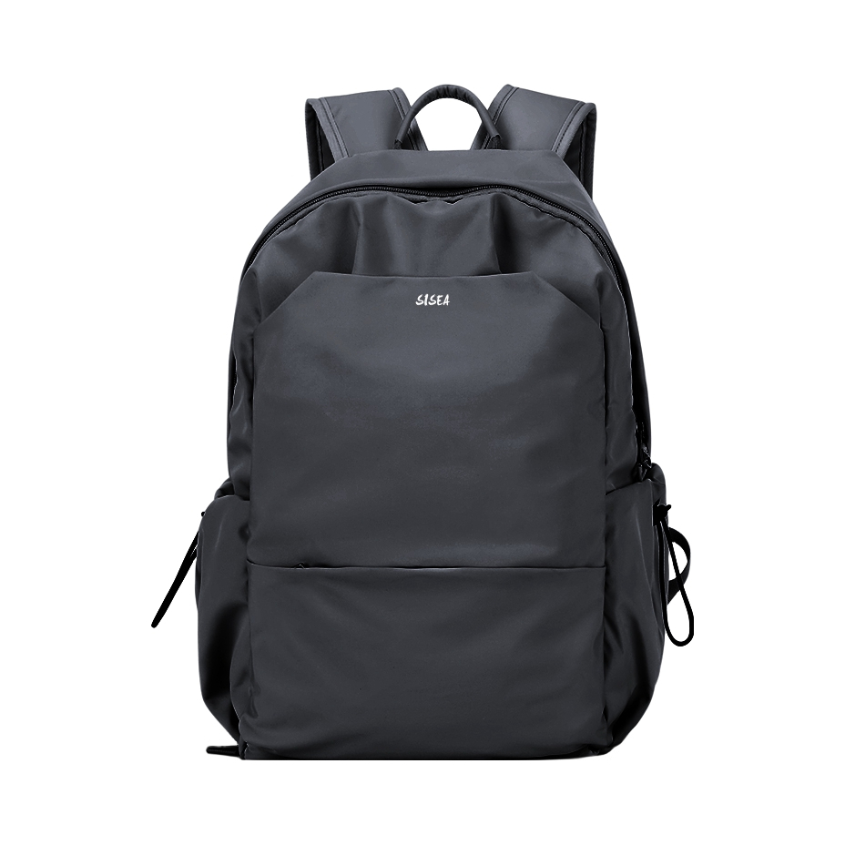 推荐商品：sisea 休闲运动简约百搭大容量初高中大学生通勤潮流多功能户外旅游织物双肩包书包旅行包电脑包背包
